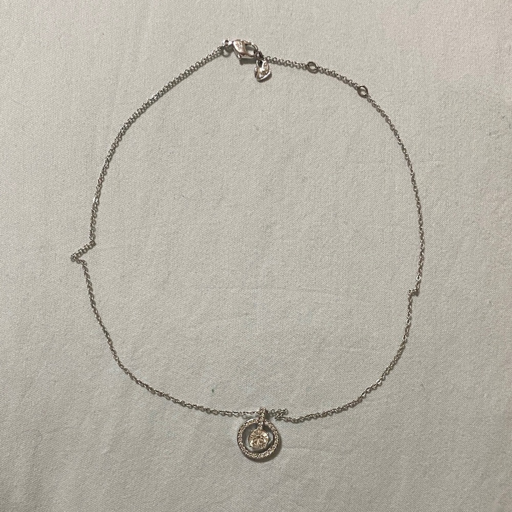 Swarovski Silver Necklace with Crystal Pendant
